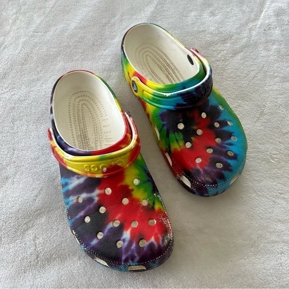 CROCS Shoes - CROCS Classic Tie Dye Slides